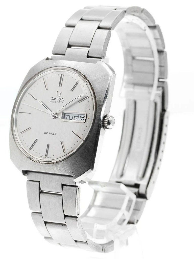 Omega De Ville Day Date Silver Dial Automatic Mens Watch912173